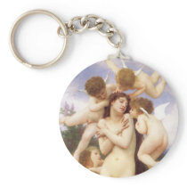 Return of Spring (Le Printemps) by Bouguereau Keychains
