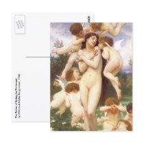 Return of Spring (Le Printemps) by Bouguereau Postcards