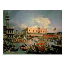 Return of the Bucintoro on Ascension Day Post Cards