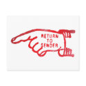 Return To Sender postcards