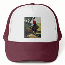 Returning Home From The Market,  By Daumier Honoré Hat