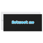 Retweet me rack cards