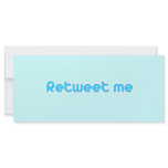 Retweet me rack cards
