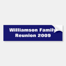 Reunion Bumper Sticker