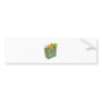 Reusable shopping bag full of groceries bumper sticker