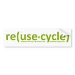 reuse recycle reduce bumper stickers
