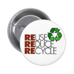 Reuse Reduce Recycle button