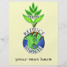 ReUse ReDuce ReCycle Personalised Flyer