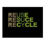 Reuse Reduce Recycle T-shirt Post Card