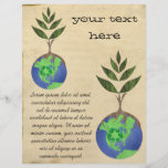 Reuse Reduce Recycle Tree Earth Globe Personalized Flyer