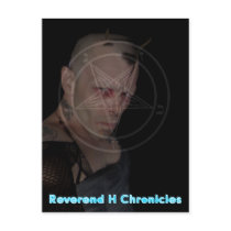 Reverend H Chronicles anti god Postcard