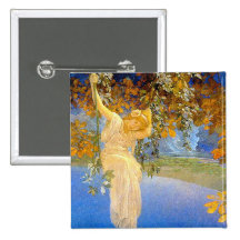 Reveries - by Maxwell Parrish Pinback Button