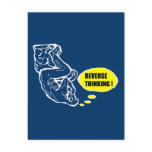 Reverse thinking postcards