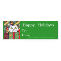 Reversible Christmas Cat / Dog Gift Tags business cards