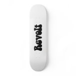 Revolt - Black on White skateboards
