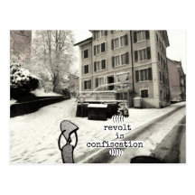 revolt is confiscation post cards