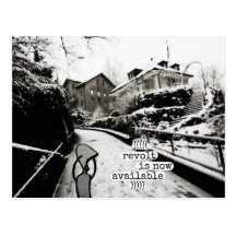 revolt is now available postcard