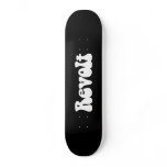 Revolt - White on Black skateboards