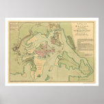 Revolutionary Boston Map 1776 posters