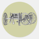 Revolutionary War Cannon Round Stickers
