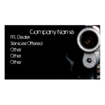 Revolver  FFL dealer business card