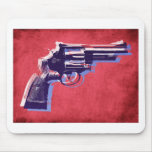 Revolver on Red Mousepads