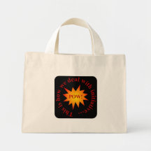 Reward for initiative (sq) canvas bag