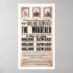 Reward Poster for Lincoln's Assassination 1865 posters