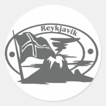Reykjavik Stamp Sticker