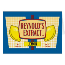 Reynold's Extract Lemon Extract Movie Mike Judge Greeting Card