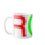 RGB-pixelated mugs