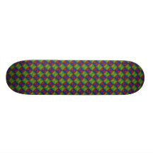 RGBY Waves Small Skate Boards