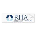 RHA Howell Care Centres Bumper Sticker bumper stickers