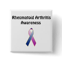 Rheumatoid Arthritis Awareness Pinback Button