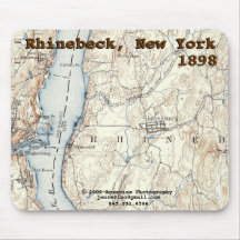 Rhinebeck Historic Map mousepad