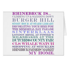 rhinebeck is my home greeting cards