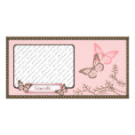 Rhinestone Butterflies Photo Card photo cards
