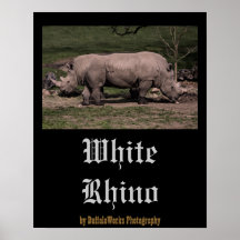 Rhino Double Head Posters