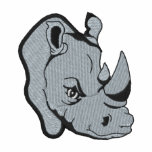 Rhino embroidered shirts
