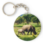 rhino family keychains