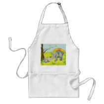 Rhino Mum and Baby Aprons