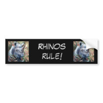 Rhino, Rhino, Rhinosrule Bumper Sticker