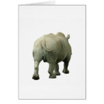 Rhino walking away cards