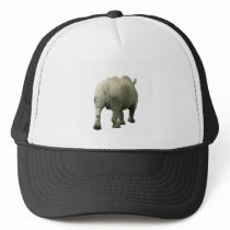 Rhino walking away trucker hat