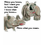 Rhino You Know Custom T-Shirt Apparel