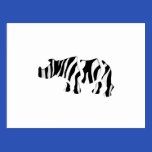 rhino zebra: Wild Mash-Up postcards