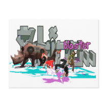 rhinoblaster postcards
