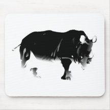 Rhinos Rock Mouse Mat