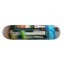 Rhode Island - Cafe Newport RI Skate Board Deck