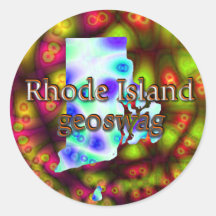 Rhode Island Geocaching Supplies Stickers Geoswag